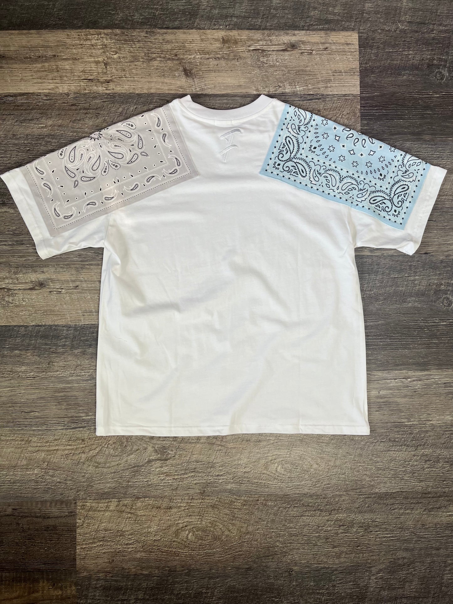 2-Tone Paisley Tee (Blue/Grey)