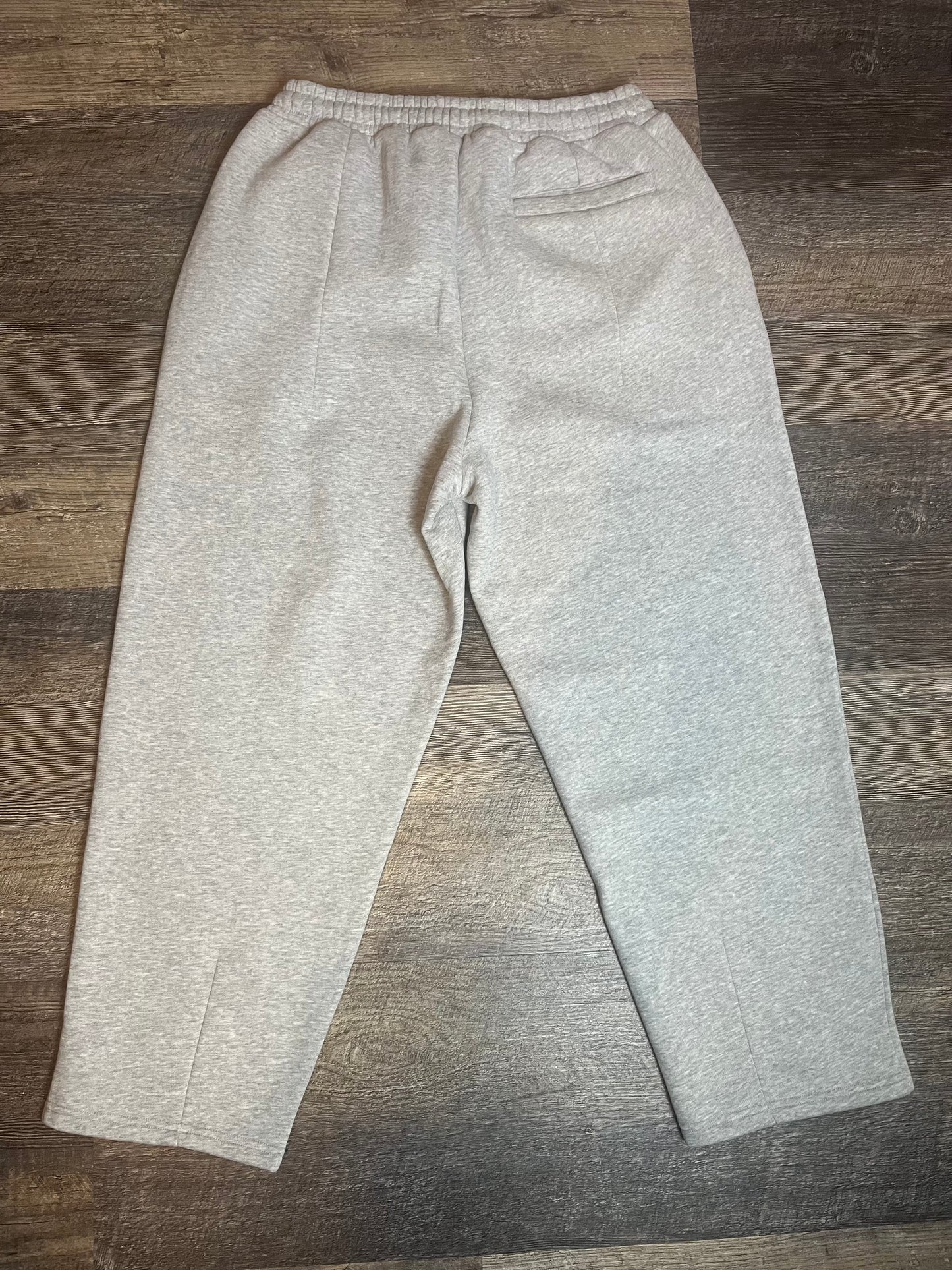 Wide-Leg Sweatpants Heather Grey