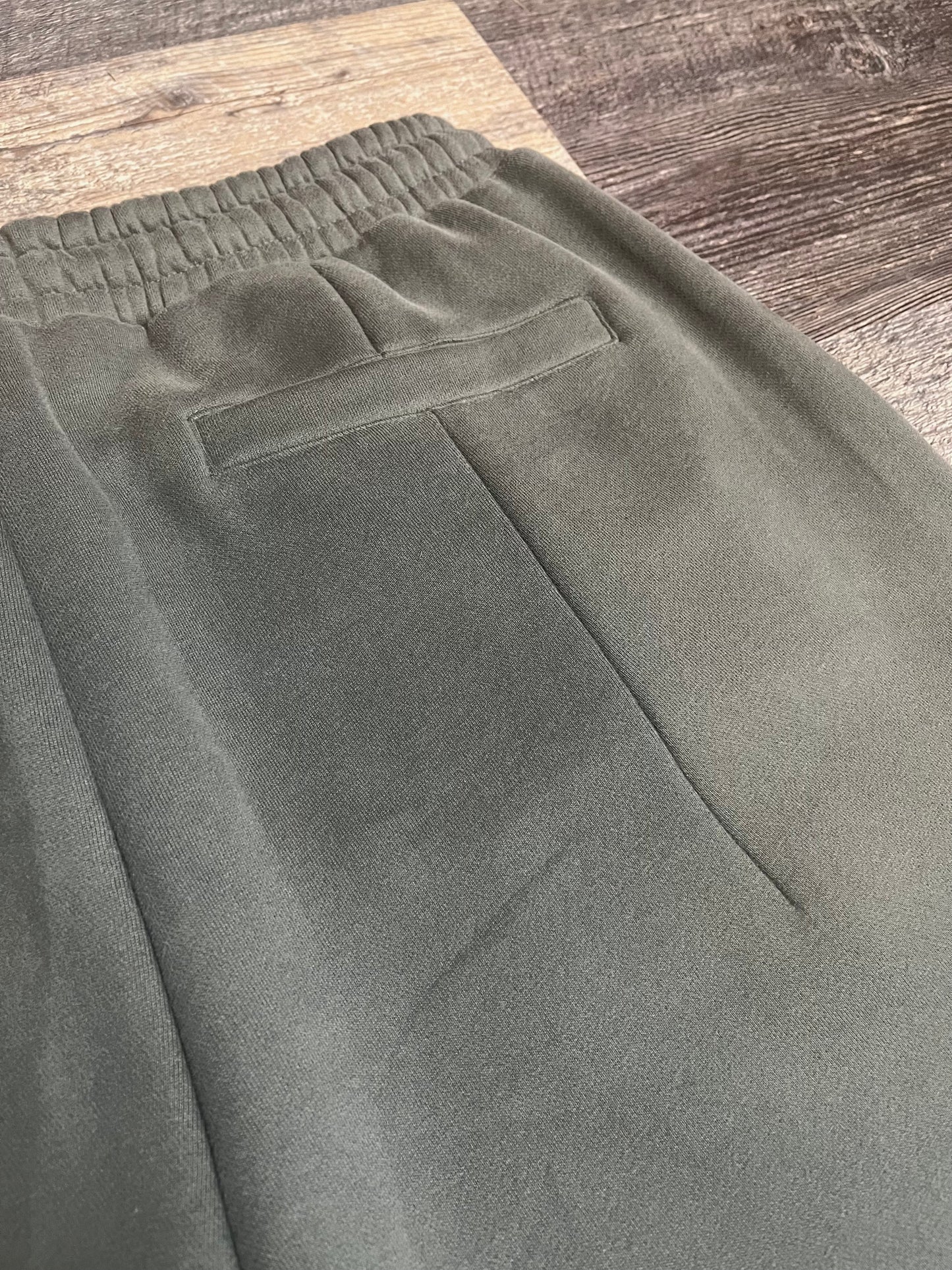 Wide-Leg Sweatpants Charcoal Grey